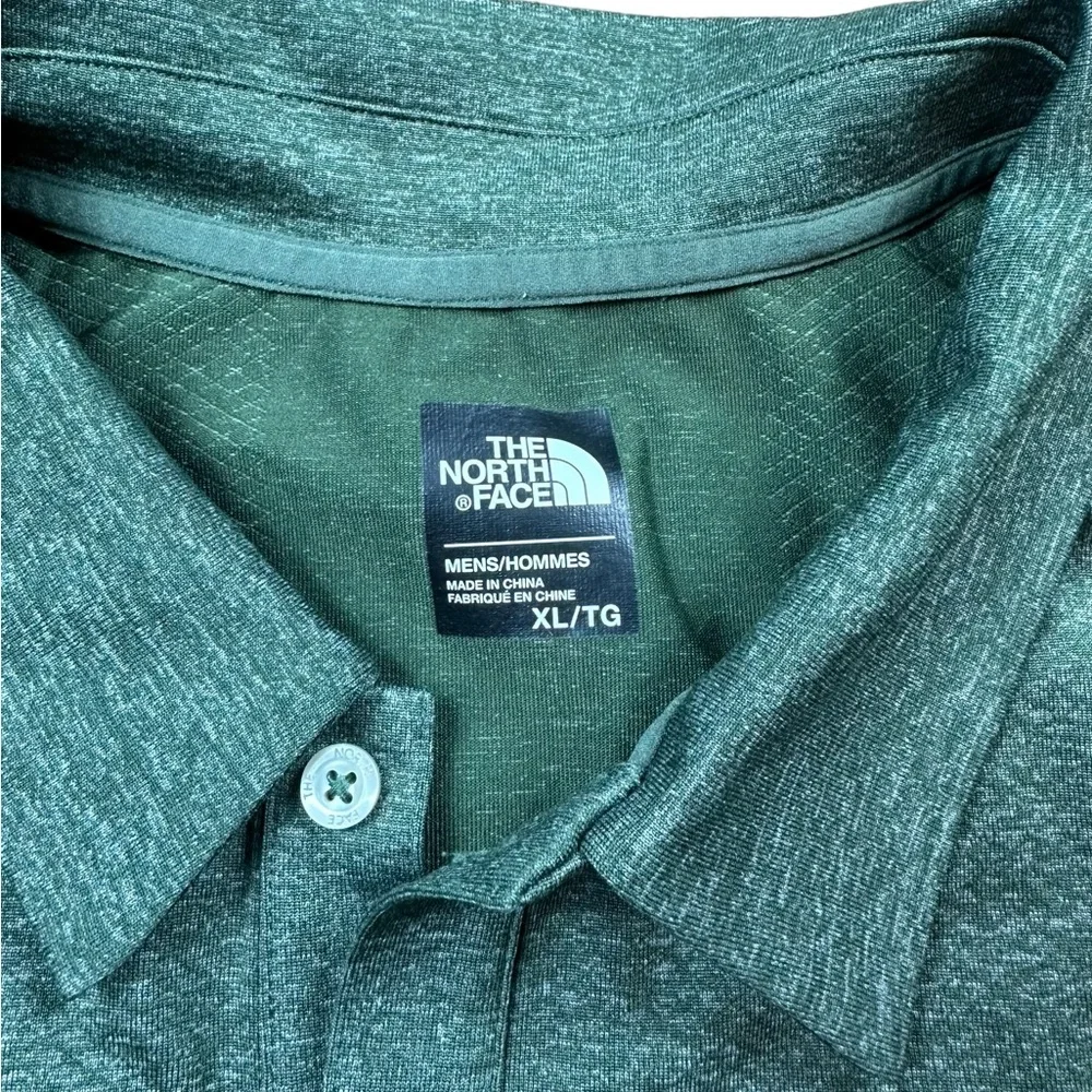 THE NORTH FACE: Men’s Green Polo Short Sleeve Shirt -Size XL